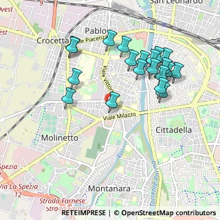 Mappa SS62, 43125 Parma PR, Italia (1.0215)