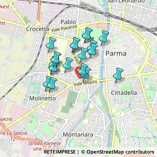 Mappa SS62, 43125 Parma PR, Italia (0.733)