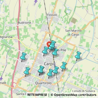 Mappa Via Staffette Partigiane, 41012 Carpi MO, Italia (1.93333)