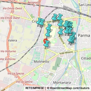 Mappa Strada Abbeveratoia, 43125 Parma PR, Italia (1.0135)