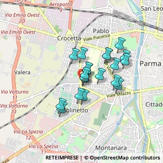 Mappa Strada Abbeveratoia, 43125 Parma PR, Italia (0.6615)