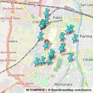Mappa Strada Abbeveratoia, 43125 Parma PR, Italia (0.8715)