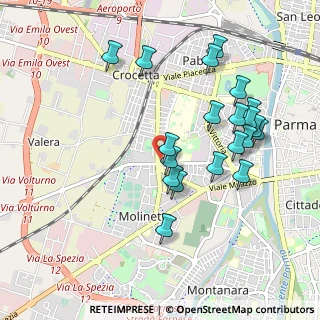 Mappa Strada Abbeveratoia, 43125 Parma PR, Italia (0.9875)