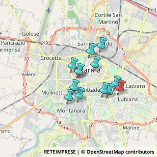 Mappa Viale Gorizia, 43125 Parma PR, Italia (1.37667)