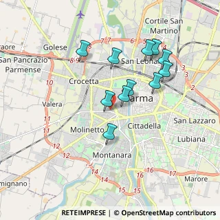 Mappa Via A. Mario, 43125 Parma PR, Italia (1.64636)