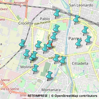 Mappa Via A. Mario, 43125 Parma PR, Italia (1.012)