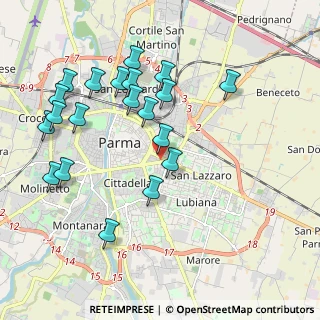 Mappa Viale Partigiani D'Italia, 43123 Parma PR, Italia (2.1345)