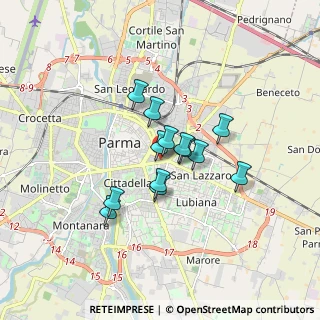 Mappa Viale Partigiani D'Italia, 43123 Parma PR, Italia (1.17308)