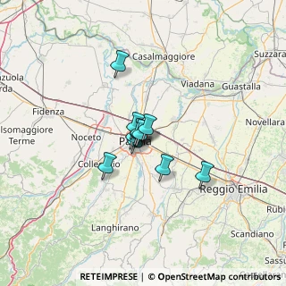 Mappa Via Scarabelli Zunti, 43122 Parma PR, Italia (6.93182)