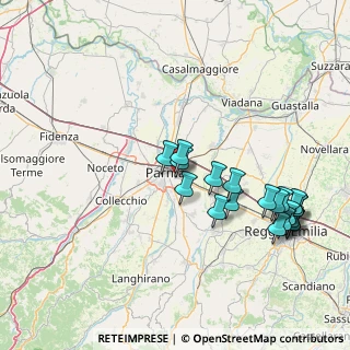 Mappa Via Scarabelli Zunti, 43122 Parma PR, Italia (17.1525)