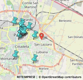 Mappa Via Scarabelli Zunti, 43122 Parma PR, Italia (2.07944)