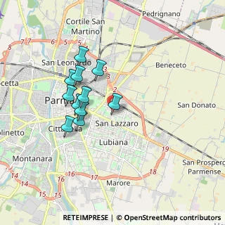 Mappa Via Scarabelli Zunti, 43122 Parma PR, Italia (1.53273)