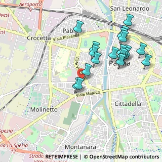 Mappa Via Giuseppe Cesare Abba, 43125 Parma PR, Italia (1.059)