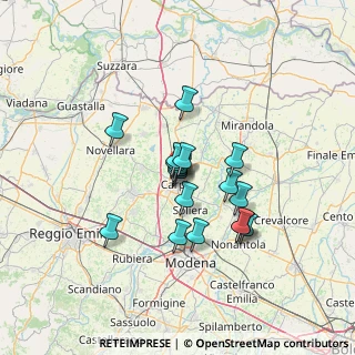 Mappa Cibeno, 41012 Carpi MO, Italia (9.92722)