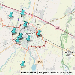 Mappa Via Sofia, 43123 Parma PR, Italia (4.82667)