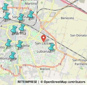 Mappa Via Sofia, 43123 Parma PR, Italia (3.01273)