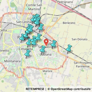 Mappa Via Sofia, 43123 Parma PR, Italia (1.828)