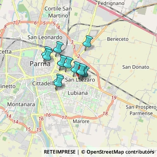 Mappa Via Sofia, 43123 Parma PR, Italia (1.06923)