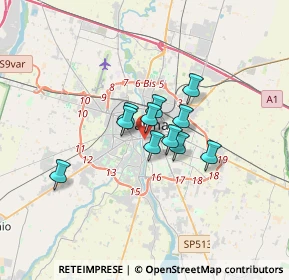 Mappa Viale Magenta, 43123 Parma PR, Italia (2.03909)