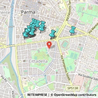 Mappa Via Paolo Racagni, 43123 Parma PR, Italia (0.4905)