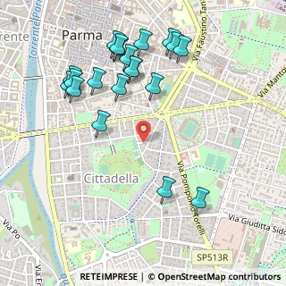 Mappa Via Paolo Racagni, 43123 Parma PR, Italia (0.5745)