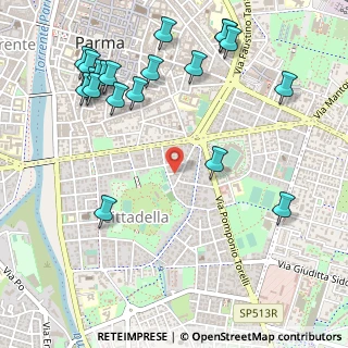 Mappa Via Paolo Racagni, 43123 Parma PR, Italia (0.667)