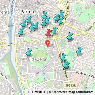 Mappa Via Paolo Racagni, 43123 Parma PR, Italia (0.546)