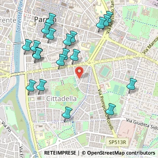 Mappa Via Paolo Racagni, 43123 Parma PR, Italia (0.6155)