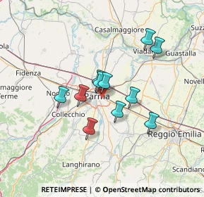 Mappa Via Dante Gibertini, 43123 Parma PR, Italia (10.60364)
