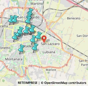 Mappa Via Dante Gibertini, 43123 Parma PR, Italia (2.07933)