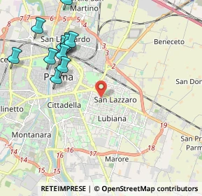 Mappa Via Dante Gibertini, 43123 Parma PR, Italia (2.50455)