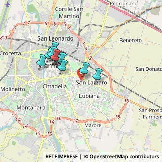 Mappa Via Benvenuto Cellini, 43123 Parma PR, Italia (1.54429)