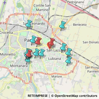 Mappa Via Benvenuto Cellini, 43123 Parma PR, Italia (1.744)