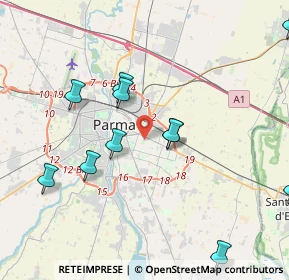 Mappa Via Benvenuto Cellini, 43123 Parma PR, Italia (4.57909)