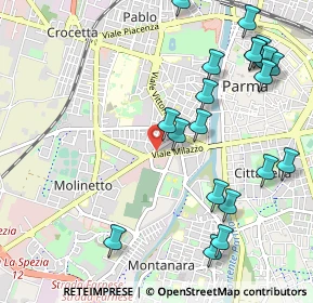 Mappa SS 62 della Cisa, 43125 Parma PR, Italia (1.2675)