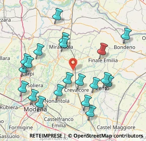 Mappa Via S. Felice, 41031 Camposanto MO, Italia (17.4015)