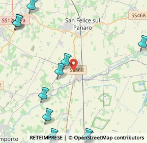 Mappa Via S. Felice, 41031 Camposanto MO, Italia (6.53462)