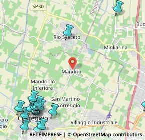 Mappa Via Mandrio, 42015 Correggio RE, Italia (3.631)