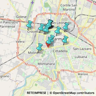 Mappa Viale Milazzo, 43125 Parma PR, Italia (1.40733)
