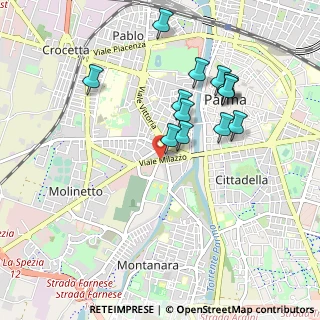 Mappa Viale Milazzo, 43125 Parma PR, Italia (0.89846)