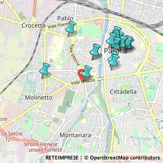 Mappa Viale Milazzo, 43125 Parma PR, Italia (1.0835)