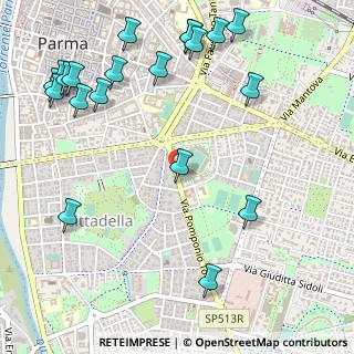 Mappa Via Torelli, 43123 Parma PR, Italia (0.7195)