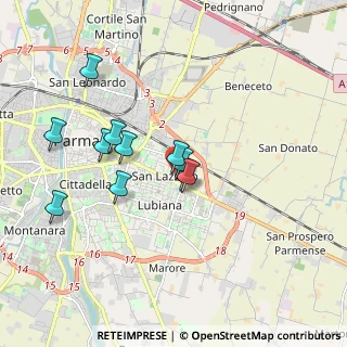 Mappa Via Quarta, 43123 Parma PR, Italia (1.58545)