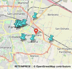 Mappa Via Quarta, 43123 Parma PR, Italia (1.88857)