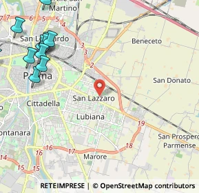 Mappa Via Quarta, 43123 Parma PR, Italia (3.14182)