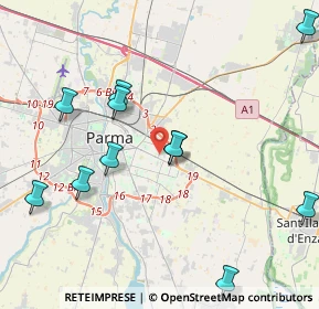 Mappa Via Quarta, 43123 Parma PR, Italia (4.66727)