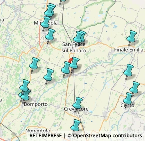 Mappa Via Don Minzoni, 41031 Camposanto MO, Italia (10.016)