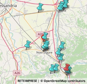 Mappa Via Leardi, 15068 Pozzolo Formigaro AL, Italia (9.382)