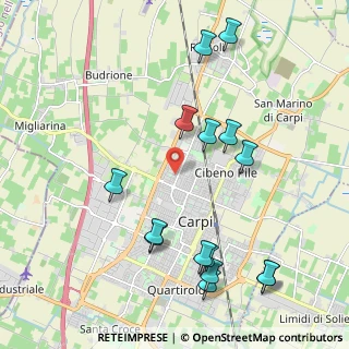 Mappa Via Torino, 41012 Carpi MO, Italia (2.3706666666667)