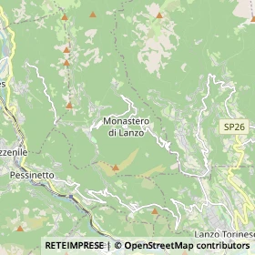 Mappa Monastero di Lanzo